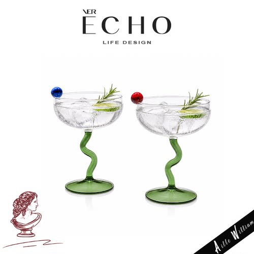 ECHO丨彩曲 TRPE创意ins风酒吧调酒杯马天尼鸡尾酒杯子玛格丽特杯