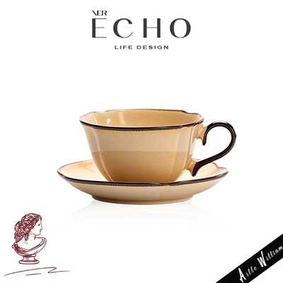 ECHO中古风窑变陶瓷咖啡杯碟礼物