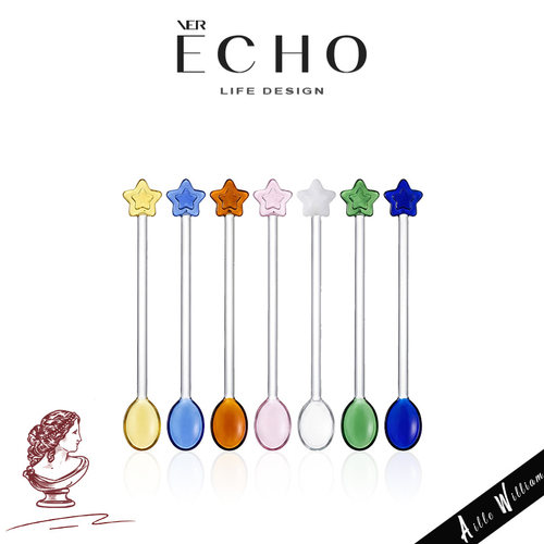 ECHO创意玻璃家用搅拌勺耐高温勺