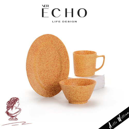 ECHO复古创意泼墨陶瓷碗盘马克杯
