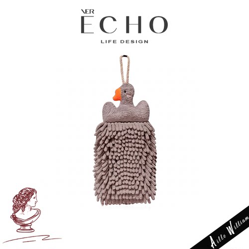 ECHO丨羽朵 COSO大鹅雪尼尔挂式擦手巾吸水加厚儿童浴室厨房速干