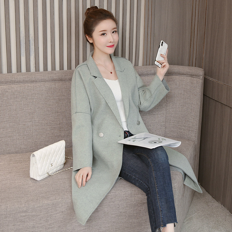 毛呢外套女秋冬新款长款过膝大码胖MM宽松时尚尼子大衣200斤可穿|msdalam kategori Butik wanita / wanita, wanita saiz besar - dari Buy2taobao.com untuk memberikan perkhidmatan ejen Taobao profesional membeli