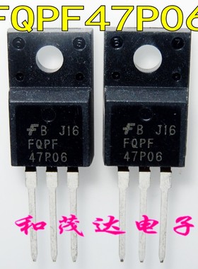 FQPF47P06 47P06 场效应管MOS管 P沟道-60V 直插TO-220F 进口全新