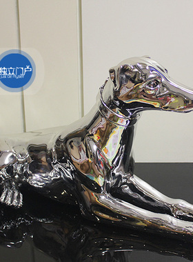 欧式家居客厅装饰电视柜酒柜装饰品狗狗灵缇犬摆件#香港热卖摆件#