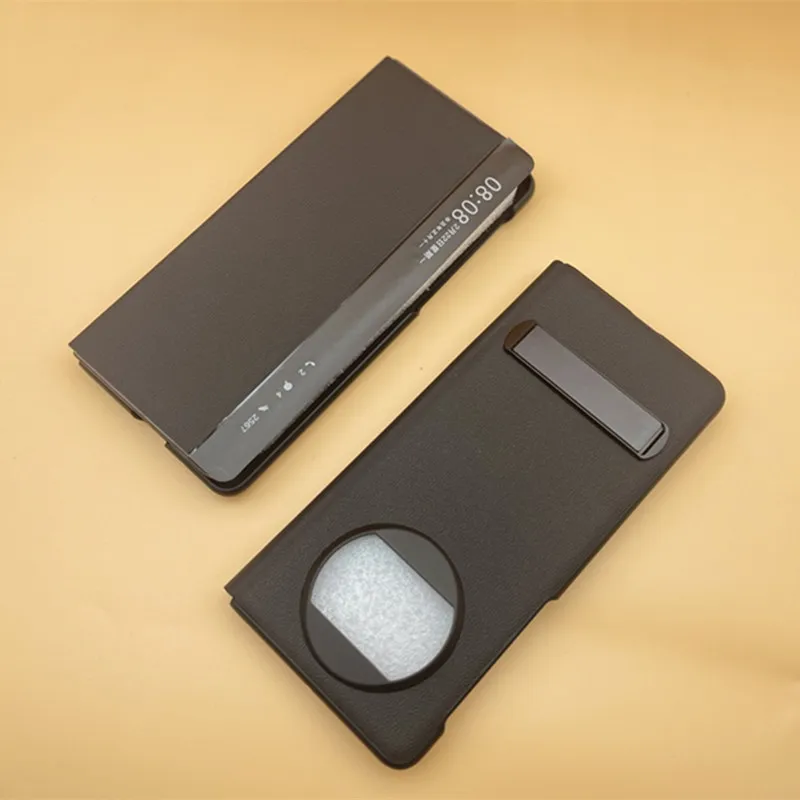 适用华为mate X3折叠屏手机壳真皮mateX2中轴支架全包保护套