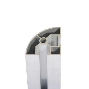 红锣工业铝型材4040转角国标工业铝型材流水线半圆支架管材铝合金