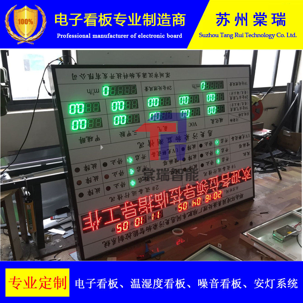 污染物科技化工厂电子看板包邮