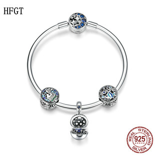 HFGT欧美海底世界S925纯银串珠成品手镯繁星童话时尚手链女士手串