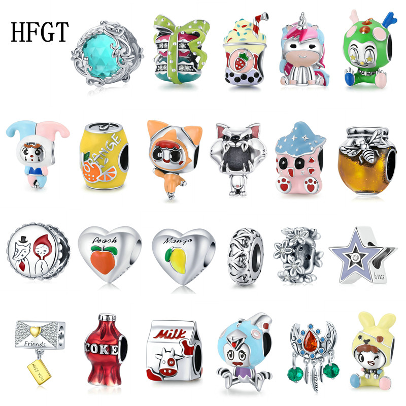 hfgt925纯银神秘花园珠子手链手镯项链吊坠 配件饰品串饰串珠散珠