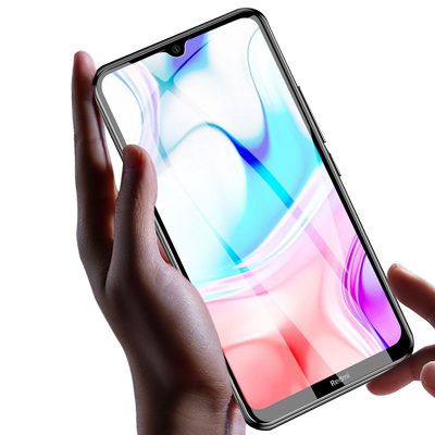 适用小米红米9a钢化膜9c全屏redmi9手机膜radmi玻璃redim九red米a9的大米M2004J19C屏幕屏保mi小ridmi9a保护