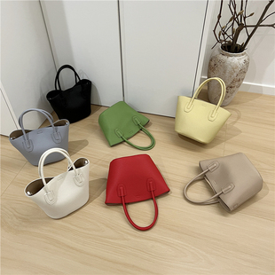 小脏柜 小包包女2025春夏百搭简约韩系时尚扇形水桶包手拎斜挎包