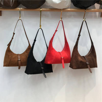 小脏柜 2025新款麂皮绒小众高级感复古手提腋下hobo包单肩斜挎包