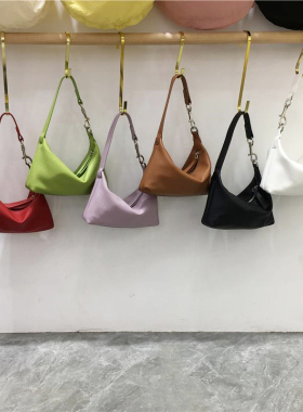 小脏柜 休闲小众hobo包软皮日韩简约百搭手提饭盒包女单肩斜挎包