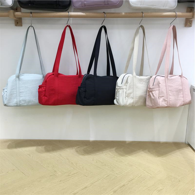 小脏柜 韩国春夏新品尼龙布袋手提单肩托特包休闲运动通勤包包