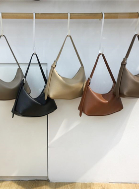 小脏柜 高级感小众植鞣软皮复古百搭手提腋下hobo包简约斜挎女包