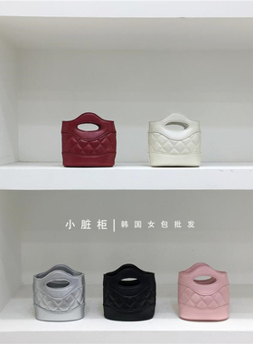 小脏柜 高级感小香风mini菱格链条小废包精致口红耳机包手拎小包