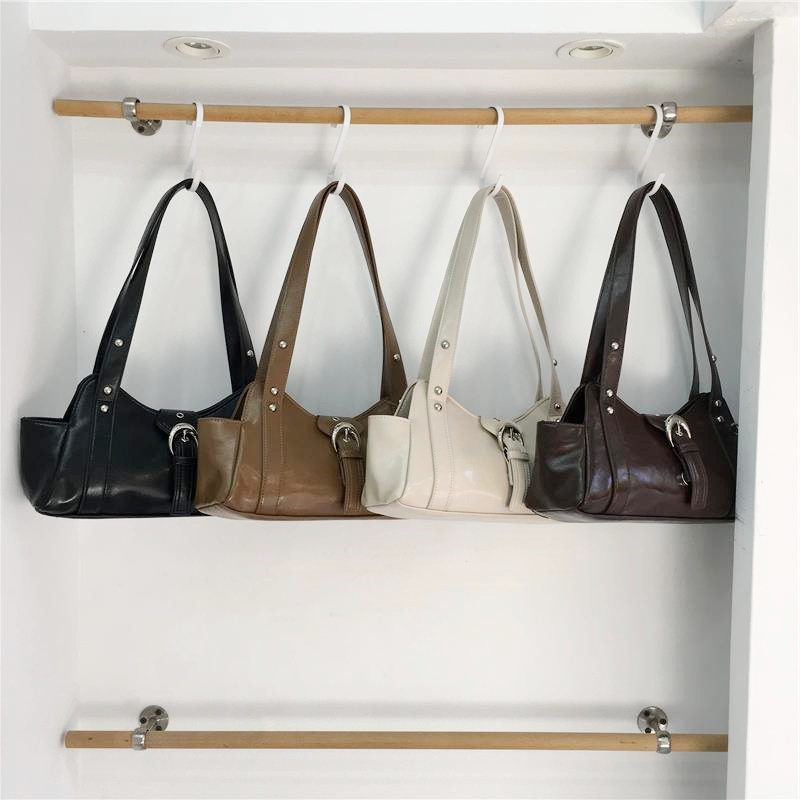 小脏柜 小众设计Y2K复古口袋机车包甜酷单肩千禧风手提腋下托特包,箱包皮具/热销女包/男包,通用款女包,淘宝优惠券,粉丝福利购,淘宝优惠卷