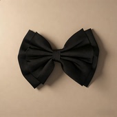 儿童礼服腰部配饰黑色蝴蝶结配饰女装 饰礼服配件藏青色蝴蝶结礼服