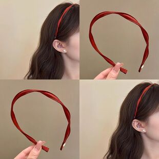 韩系螺旋细边发箍女2025新款高级感压发洗脸头箍春夏外出发卡头饰