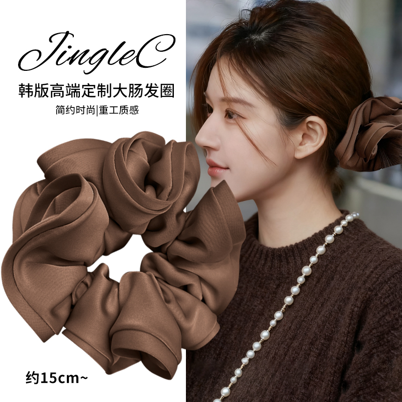 赵露思同款超大号真丝大肠发圈女