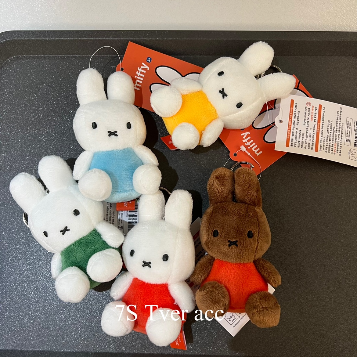 现货 韩国区限量正版Miffy米菲兔卡通毛绒挂件 玩偶博主同款