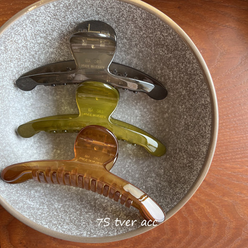 实用tver jewelry韩国正品Made in Korea果绿抓夹发饰春夏新款