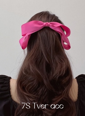 【现货】tver jewelryKr超大蝴蝶结发夹 横夹 发饰 黑色 少女 ins