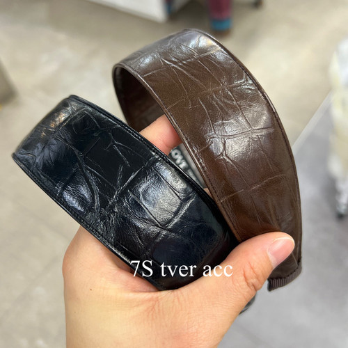Tver高级感皮质发箍女宽版头箍发饰2026年秋冬新款发饰
