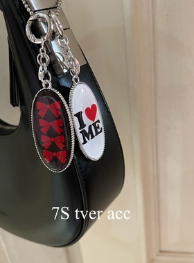 Tver acc韩国首尔Love蝴蝶结钥匙扣挂件包包挂件 钥匙扣 手机链