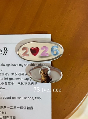 韩国进口ins酷酷猫咪2026发夹 刘海夹 2Yk少女 卡通发饰头饰