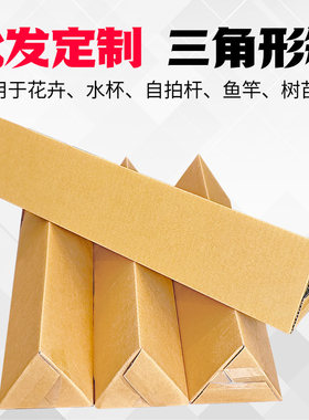 三角形纸箱长条箱快递纸盒子
