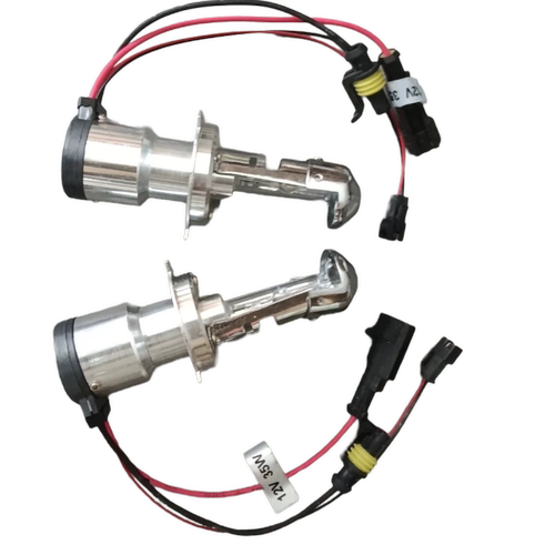 HID氙气灯泡H4远近一体灯泡伸缩灯全铝太空款12V35w6000k纯白光