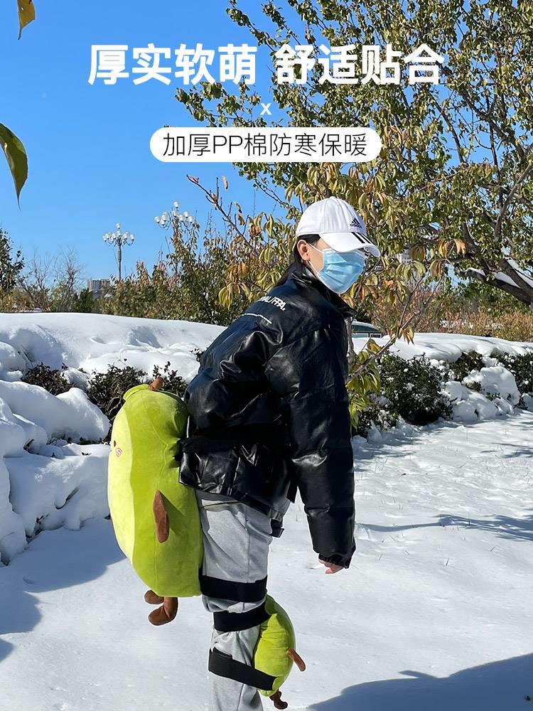 滑卡通滑雪雪小乌龟护臀垫股摔裤专业防防水儿护具防护膝屁单板童