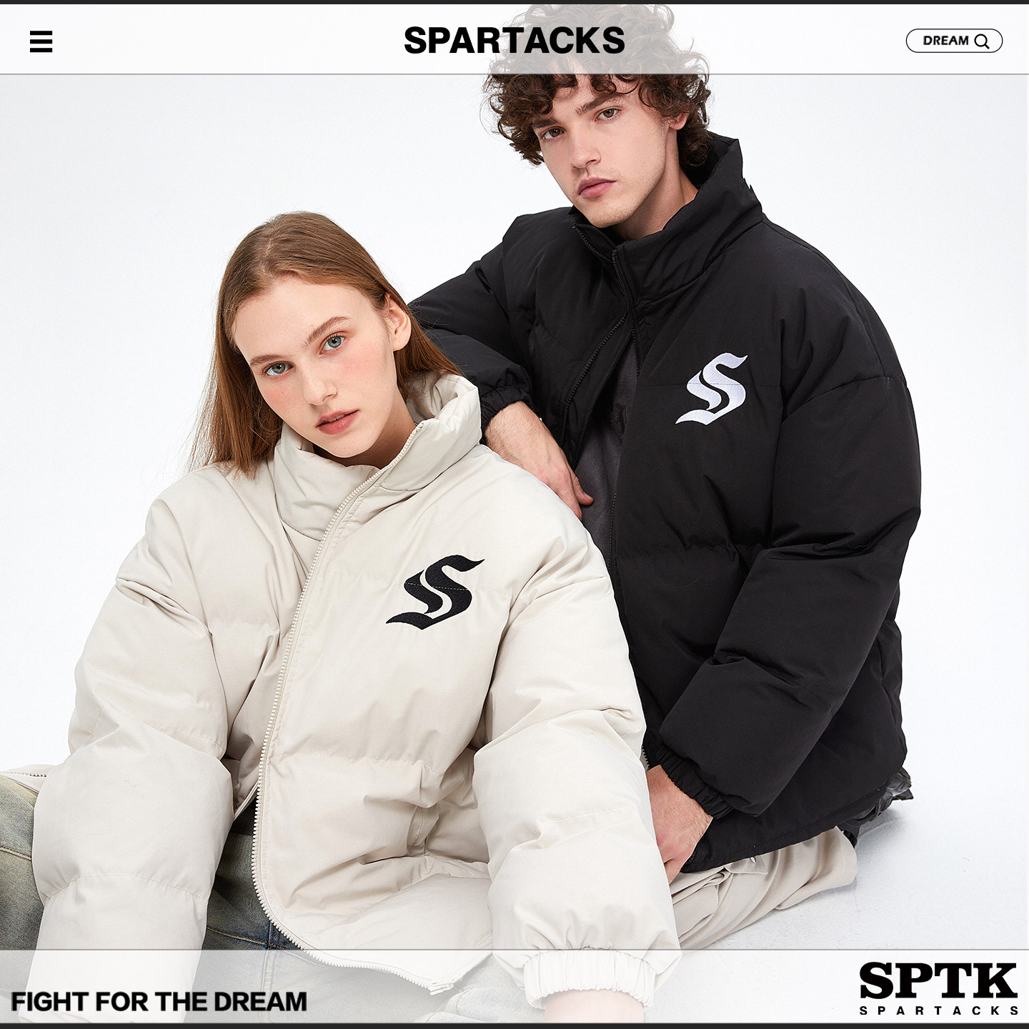 【所有姐姐的衣橱直播间】SPARTACKS立领加厚棉服情侣款棉衣外套