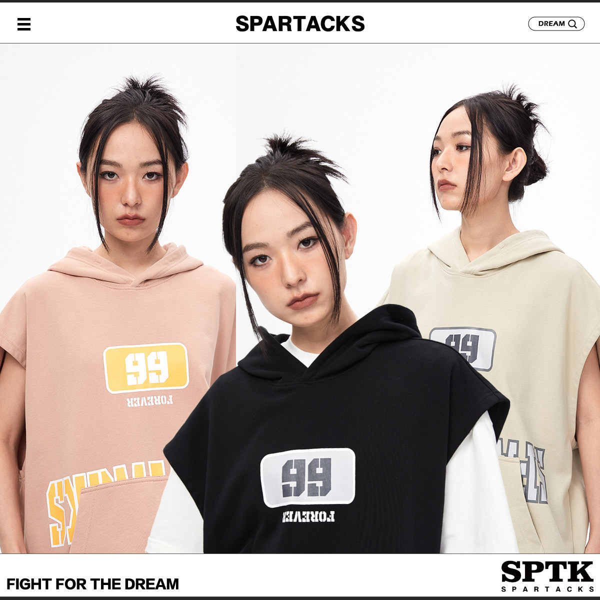 SPARTACKS阔版倒字母印花背心