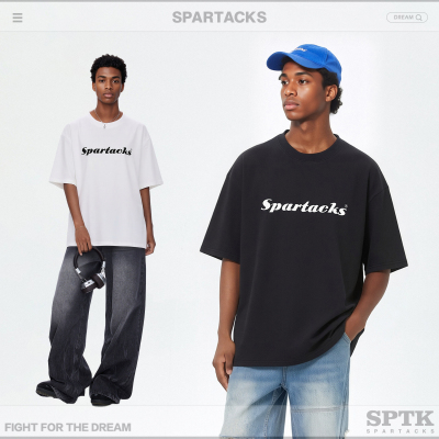 spartacks美式纯棉短袖T恤男