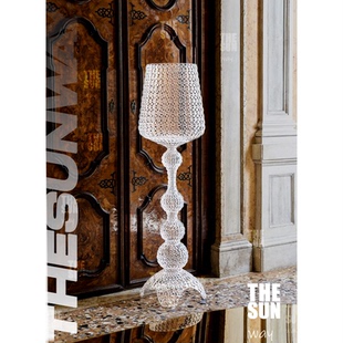 意大利KABUKI蕾丝酒杯落地灯餐厅客厅卧室别墅水晶设计师酒店