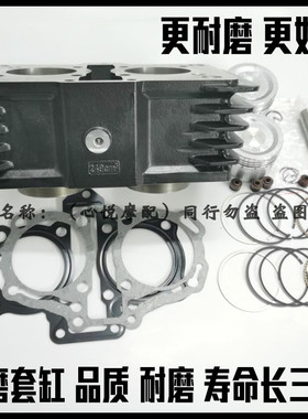 适用DD250G-3N-2G地平线 小忍者 双缸水冷249cm3套缸中缸筒活塞环