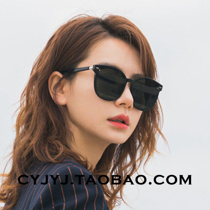 2023网红jennie同款gm墨镜男大脸显瘦方框偏光太阳镜女潮开车眼镜
