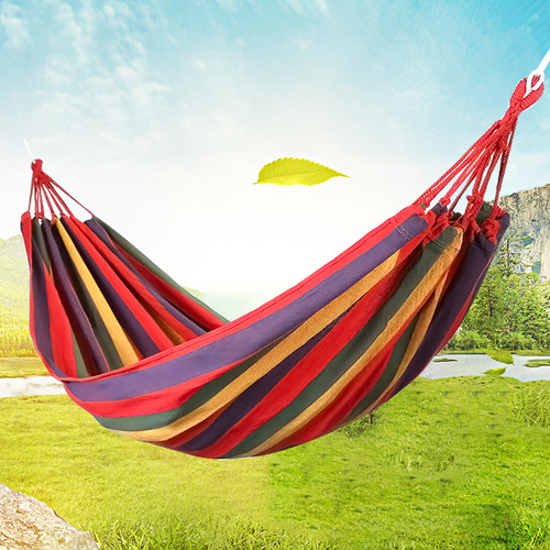 吊床户外双人防侧翻单人加厚帆布学生室内宿舍寝室秋千懒人吊椅