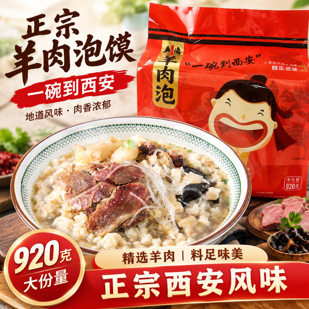 刘一泡西安特产正宗泡馍速食