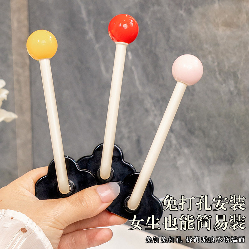 多巴胺发圈发箍收纳架浴室免打孔挂钩发饰发夹皮筋头绳发箍收纳架