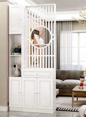 简约现代屏风隔断客厅正对大门玄关柜遮挡入户进门窄鞋柜一体网红