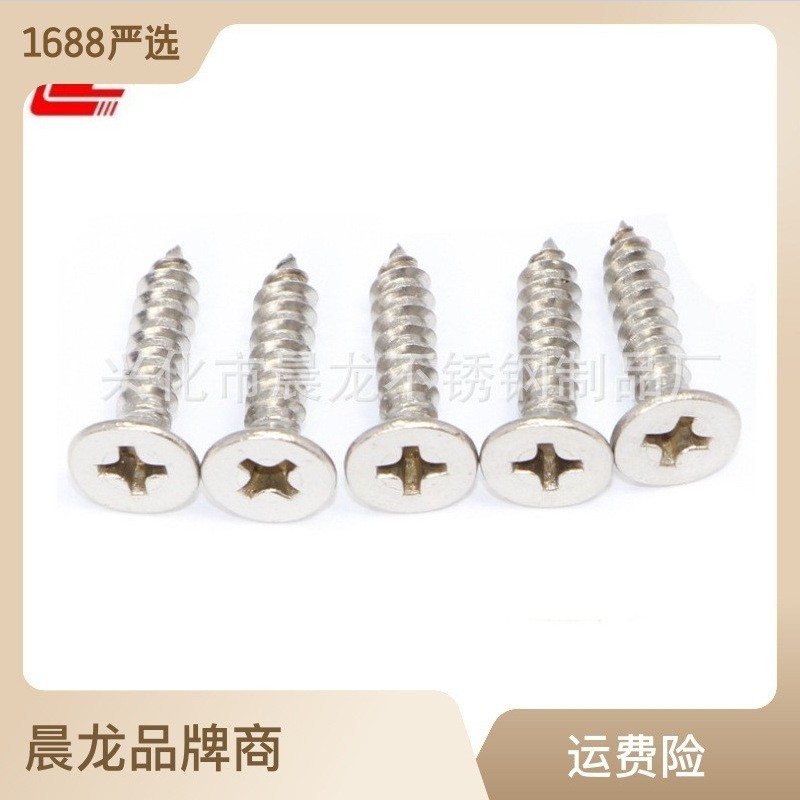 304不锈钢十字槽平头自攻钉 不锈钢自攻螺钉 GB846平头螺钉M2-M4