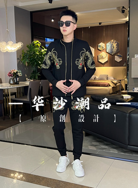 春夏季 重工刺绣三件套 情侣款时尚套装