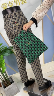 休闲裤 欧货轻奢时尚 子个性 长裤 602 秋冬款 百搭男裤 毛呢格子男士