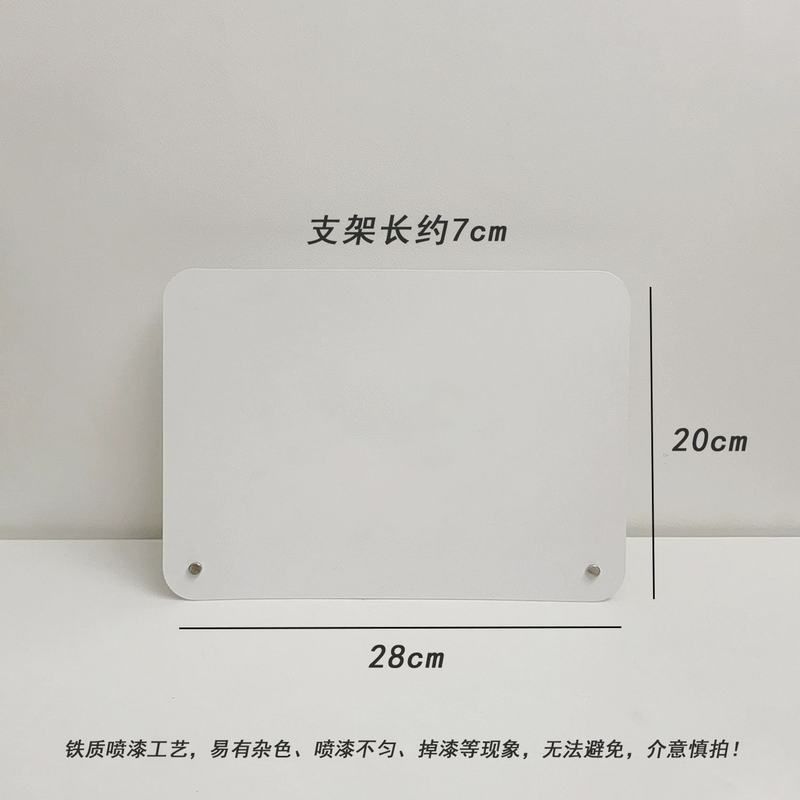 桌面磁吸办公室留言板记事板铁艺立式家用金属照片备忘录摆件展示