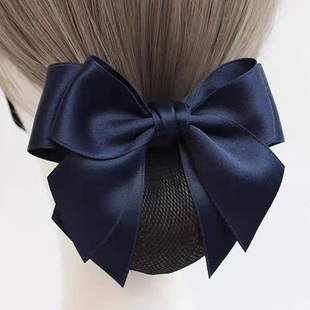 职业头花护士银行空姐酒店女员工作韩版 高级盘发网兜发夹头饰发饰