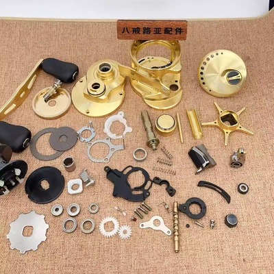 禧玛诺CQ鼓轮配件CQ101 CQ201 CQBFS主轴 传动齿大小齿线杯麻花棒