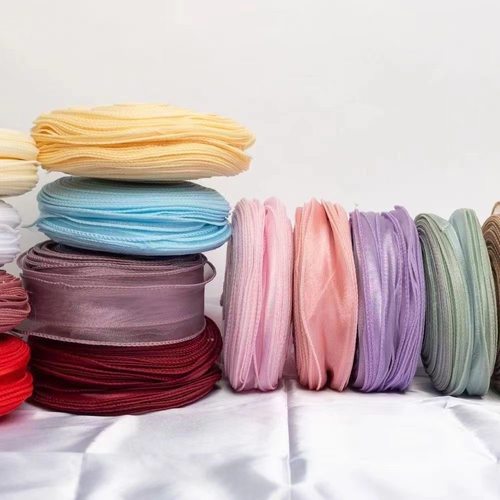 大卷鱼尾纱丝带花束绑带花艺鲜花包装彩带蝴蝶结蛋糕装饰缎带